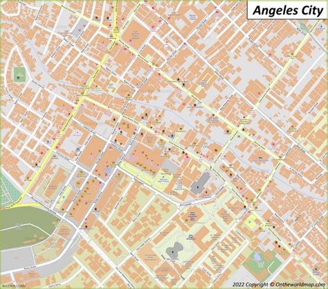 sapalibutad angeles city map|Angeles City Map .